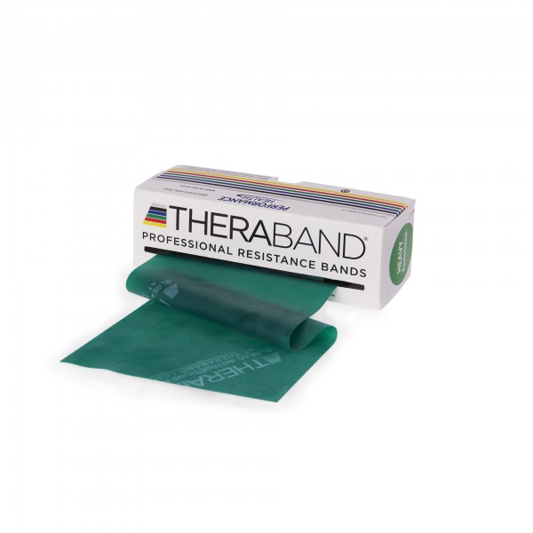 Produktbild TheraBand Übungsband 5,50 m, stark / grün