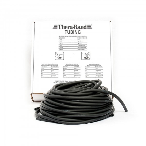 Produktbild TheraBand Tubing 30,5 m, spezial stark / schwarz