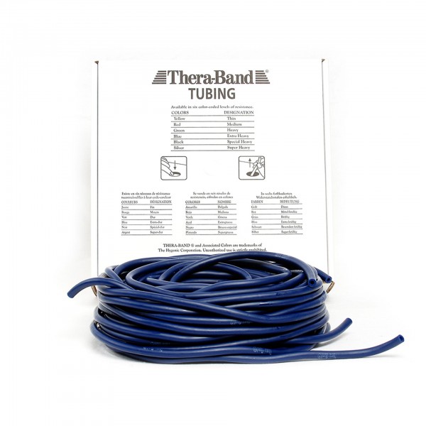 Produktbild TheraBand Tubing 30,5 m, extra stark / blau